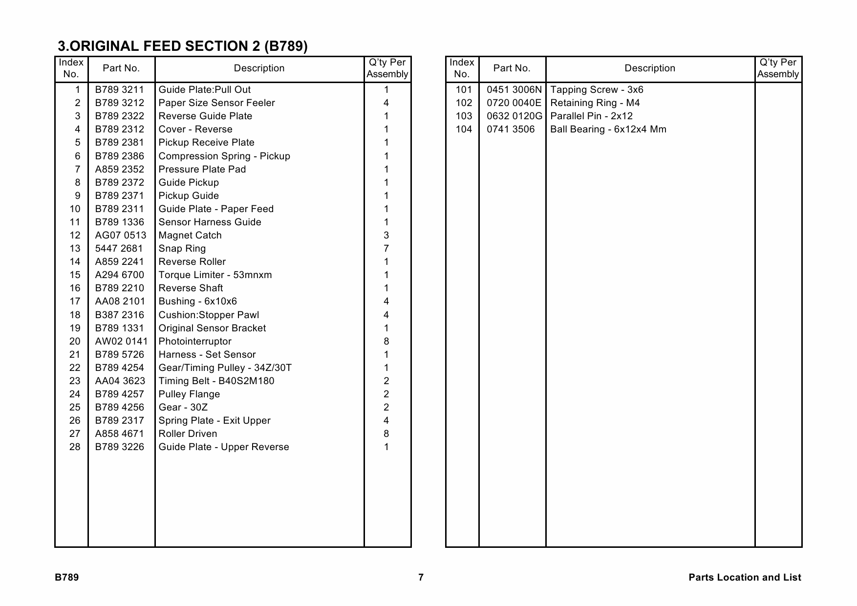 RICOH Options B789 ARDF-DF-3000 Parts Catalog PDF download-4